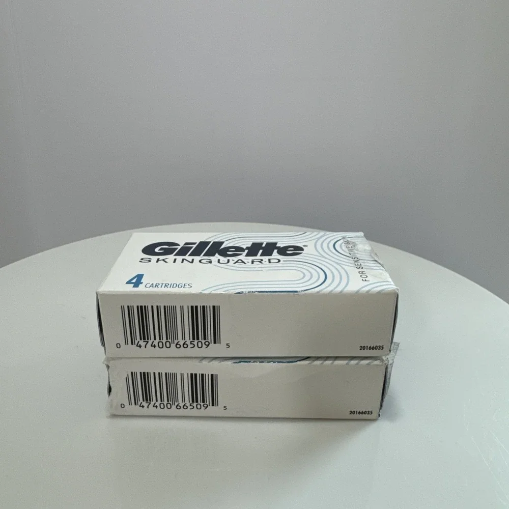 Gillette Skinguard Sensitive Razor 4 Count Blade Cartridges Refills 2 Pack Mens